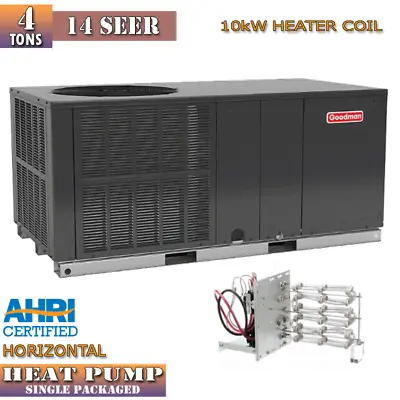 4 Ton Heat Pump All In One Package Unit Goodman 14 Seer Self Contain GPH1448H41 • $3985