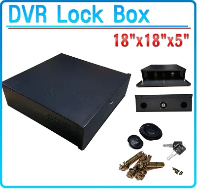 LexaCCTV Lock Box DVR Box 18x18x5 Metal Vandal Proof Key Lock  • $85.99