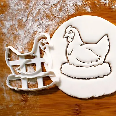 Chicken Cookie Cutter | Cute Easter Chick Egg Hunt Farm Barnyard Animal Barn • £10.31