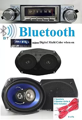 1970-72 Chevelle & El Camino Bluetooth Radio + 6x9's + Dash Speaker 740 • $536