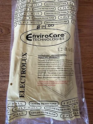 $25 • Buy Envirocare Technologies Electrolux Upright Style U Vacuum Bags