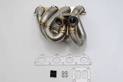 1320 Performance B SERIES TOP MOUNT T4 TURBO MANIFOLD TWIN SCROLL Dual 44MM WG • $549