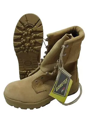 Nos Us Army Desert Tan Cold/wet Weather Combat Boots Military Waterproof Goretex • $79.95