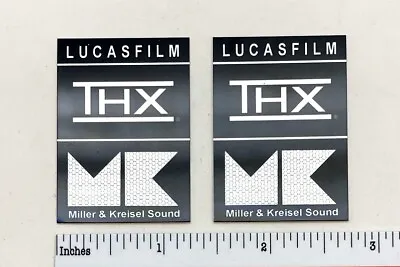 M&K Miller Kreisel THX Lucasfilm Custom Aluminum Speaker Badges PAIR • £9.59