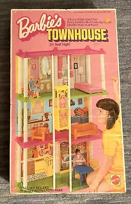 Vintage Mattel 1974 Barbie Town House # 7825 In Original Box. Very Nice!   • $59.99