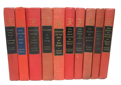 Modern Library Classic Literature Book Lot Display Staging Maugham Defoe Odets • $74.99