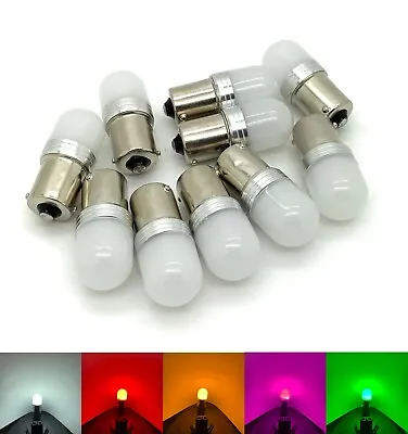 12v 24v 382 Ba15s R5W 245 207 LED Bulbs Opaque Frosted Lens Ba15s Marker Lights • $9.69