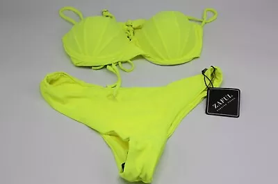 $16.97 • Buy NEW! Zaful Bikini Medium Neon Green Bathing Suit Summer