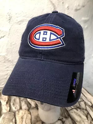 Adidas Official NHL MONTREAL CANADIENS Hockey Adjustable Snapback Hat OSFA NEW • $18.95