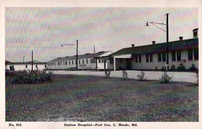 Station Hospital - Fort Meade Maryland Postcard • $5.95