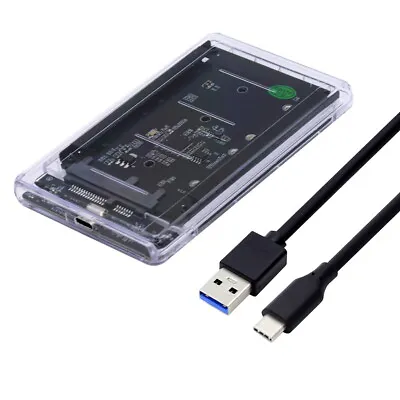 Cablecy  Dual MSATA Mini-SATA SSD Card Dual MSATA Mini-SATA USB3.0 Type-C USB-C • $36.79