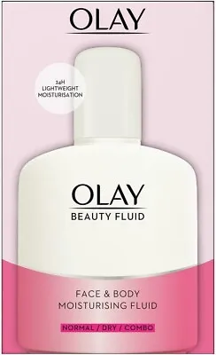 Oil Of Olay  Beauty Fluid 24 Hour Face Moisturiser Large 200ml • £8.90