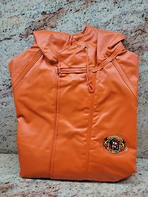 STEARNS Rain Suit Set Open Package NIP Adult  2 Piece Rainsuit Large Orange • $45