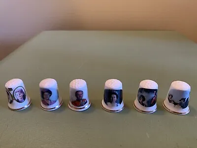 £4.99 • Buy Set Of 6 Thimbles, Depicting Members Of The Royal Family - Fine Bone China.