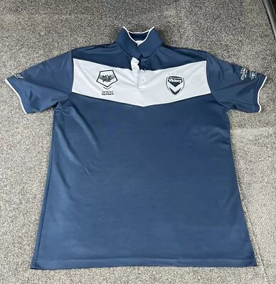 Melbourne Victory Polo Shirt Mens Extra Large Blue A-League 2019/20 Member Top • $29