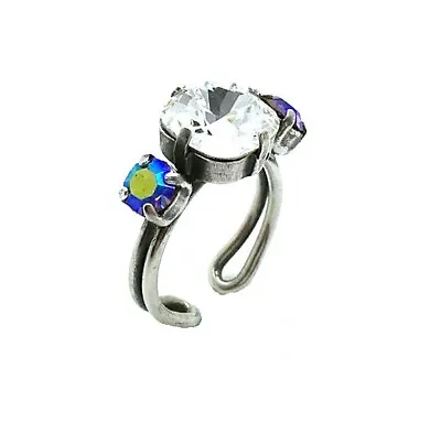 Mariana Ring Glitzy Sapphire AB & Clear Crystal Swarovski 2019 Special Edition • $65