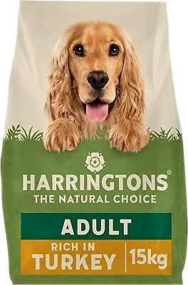 Harringtons Complete Dry Dog Food Turkey & Veg 15kg - Made With All Natural Ingr • £34.99