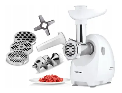 Zelmer ZMM4080B Electric Meat Mincer Double-Sided Blade 3 Strainers • £129.99