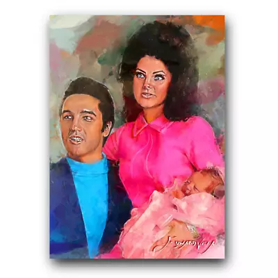 Elvis And Priscilla Presley #5 Art Card Limited 11/50 Vela (Celebrities -) • $3.99