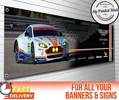 Aston Martin V12 Vantage GT3 Team Garage Workshop Banner - Extra Large • $48.49