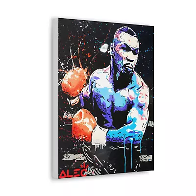 Mike Tyson Canvas Alec Monopoly Graffiti Street Print Wall Art Decor • £29.99