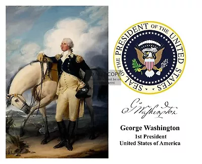 President George Washington At Verplanck's Point Presidential Seal 8x10 Photo • $8.49