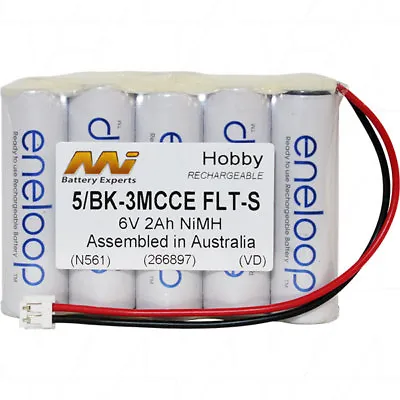 ENELOOP 5/BK-3MCCE FLT-S 6V 2AH NiMH R/C HOBBY BATTERIES  • $64.88