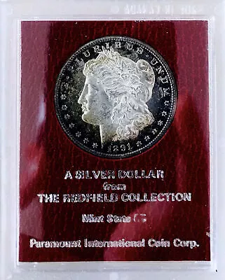 1891 S Morgan Dollar! Ultra Cameo Dmpl! Gembu+++ Rare Redfield Collection #532 • $482