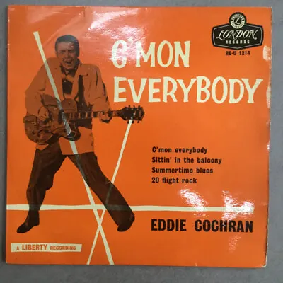 Eddie Cochran - C'mon Everybody (7  EP M/Print Fou) • £30.49