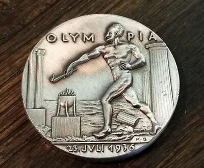 $9.99 • Buy German Karl Goetz Medal Medallion Coin Olympia BERLIN Olympics 1936 Silver Finis
