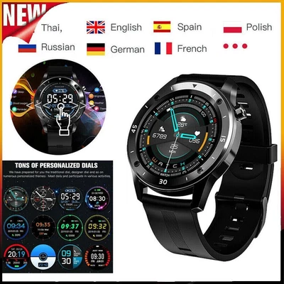 $29.98 • Buy Men Waterproof Smart Watch Heart Rate Monitor Fitness Tracker For Android IPhone