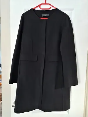 Max Mara Weekend- Black Wool Midi Coat. IT 46 UK 14. Used Twice. • $162.96