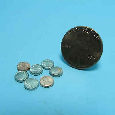 Dollhouse Miniature Replica Coin / Change Set Penny Nickel Dime MUL4238 • $4.04