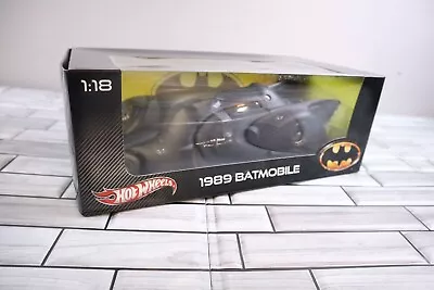 Hot Wheels 1989 Movie Batmobile 1:18 Scale Batman Mattel 2012 X5533 NEW IN BOX • $149.99