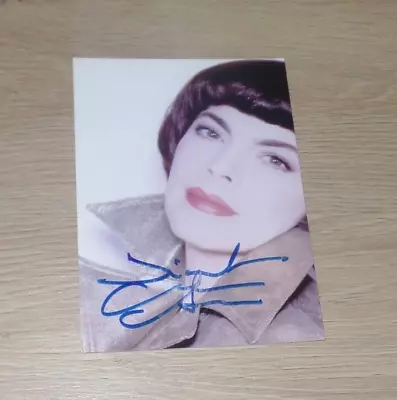 Mireille Mathieu Original Signed Ak/ Card 3 7/8x5 7/8in ( Br. ) • $10.40