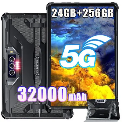 5G Rugged Tablet 32000mAh Tablets OUKITEL RT7 Android 13 Tablets 24GB+256GB OTG • $409.99
