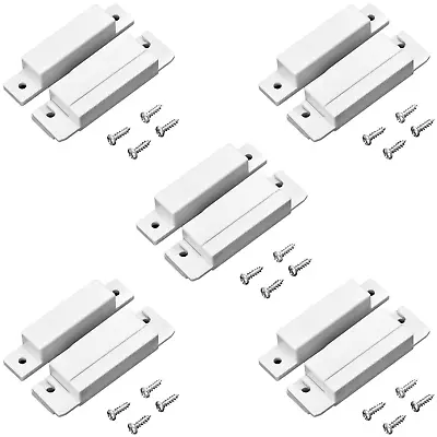 Wired Surface Mounted NC Magnetic Door Window Contact Sensor Alarm Switch 5 Pack • $14.96