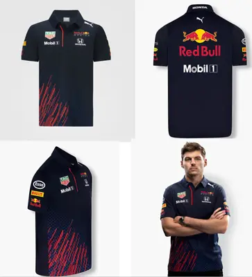 £14.66 • Buy Men's Red Bull Casual Sports Short Sleeved T-shirt Racing Suit Polo Shirt UK