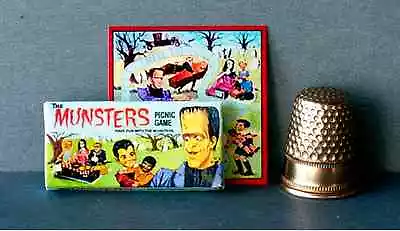 Dollhouse Miniature 1:12 Munsters Picnic Game 1960s Dollhouse Haunted House • $6.99