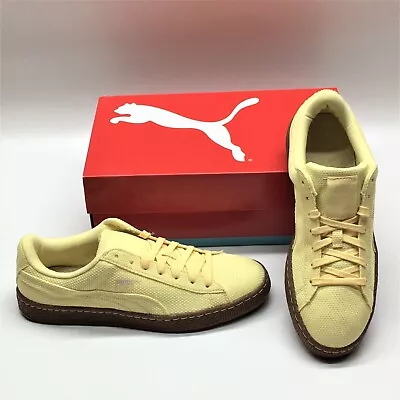 Puma Basket Ripstop IC 362340 01 Yellow Ice Cream Series Sneakers Shoes Mens 8 • $39.99