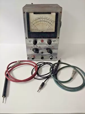 Vintage RCA VOLTOHMYST 195-A ELECTRONIC VOLTMETER Ohm Meter W/ PROBES And GROUND • $70