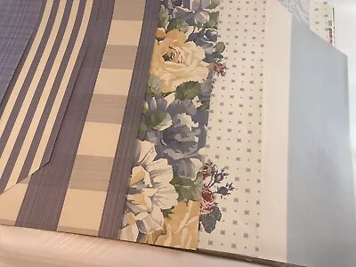 Vintage 29 Piece Waverly Wallpaper Sample Pages/Borders/Fabric Swatches Ephemera • $15