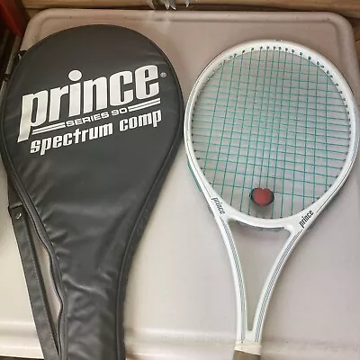 Prince Series 90 Spectrum Comp Tennis Racquet With Bag Blue And White Used  • $16.99