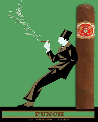 $54 • Buy Quality Mancave POSTER.Cuban Cigar.Punch.Havana Cuba.Room Home Art Decor.q0088