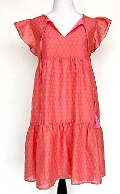 J Marie The Ella Tiered Flutter Sleeve Dress Size M Retail $114 Price $69 NWT • $51.75