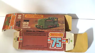 Early Matchbox Superfast 1/75 Mb-24 Diesel Shunter Train   Box Only No Model • $21.99