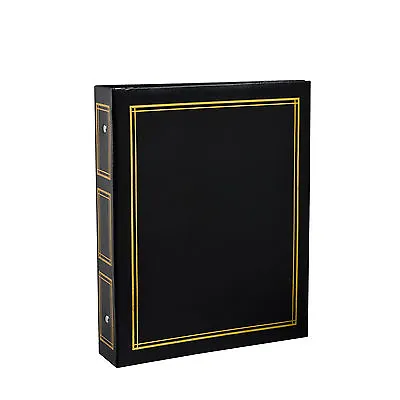 Deluxe Large Self Adhesive Ring Binder Photo Album 40 Sheets/80 Side -Black CL12 • £13.99