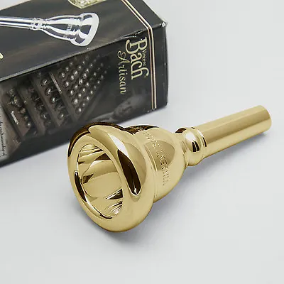 Bach 7C 24K Gold Small Shank Artisan Trombone Mouthpiece NEW! • $187.91