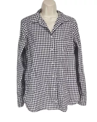 J.Crew Boy Plaid Gray Combo Button Up Shirt Men Size 8 Long Sleeve Slim Fit  • $12.79