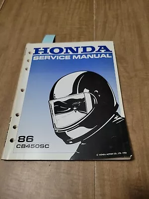 Vintage OEM Dealer Honda 1986 CB450SC Service Manual 61MC900  136  • $25.44